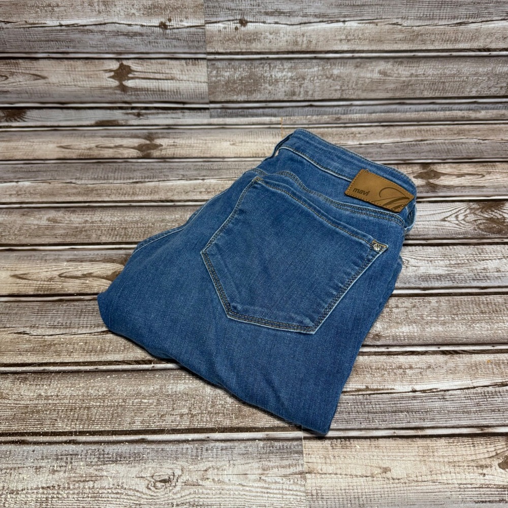 Mavi Emma Petite Slim Boyfriend Jeans‎ Blue Medium Wash Denim 29P